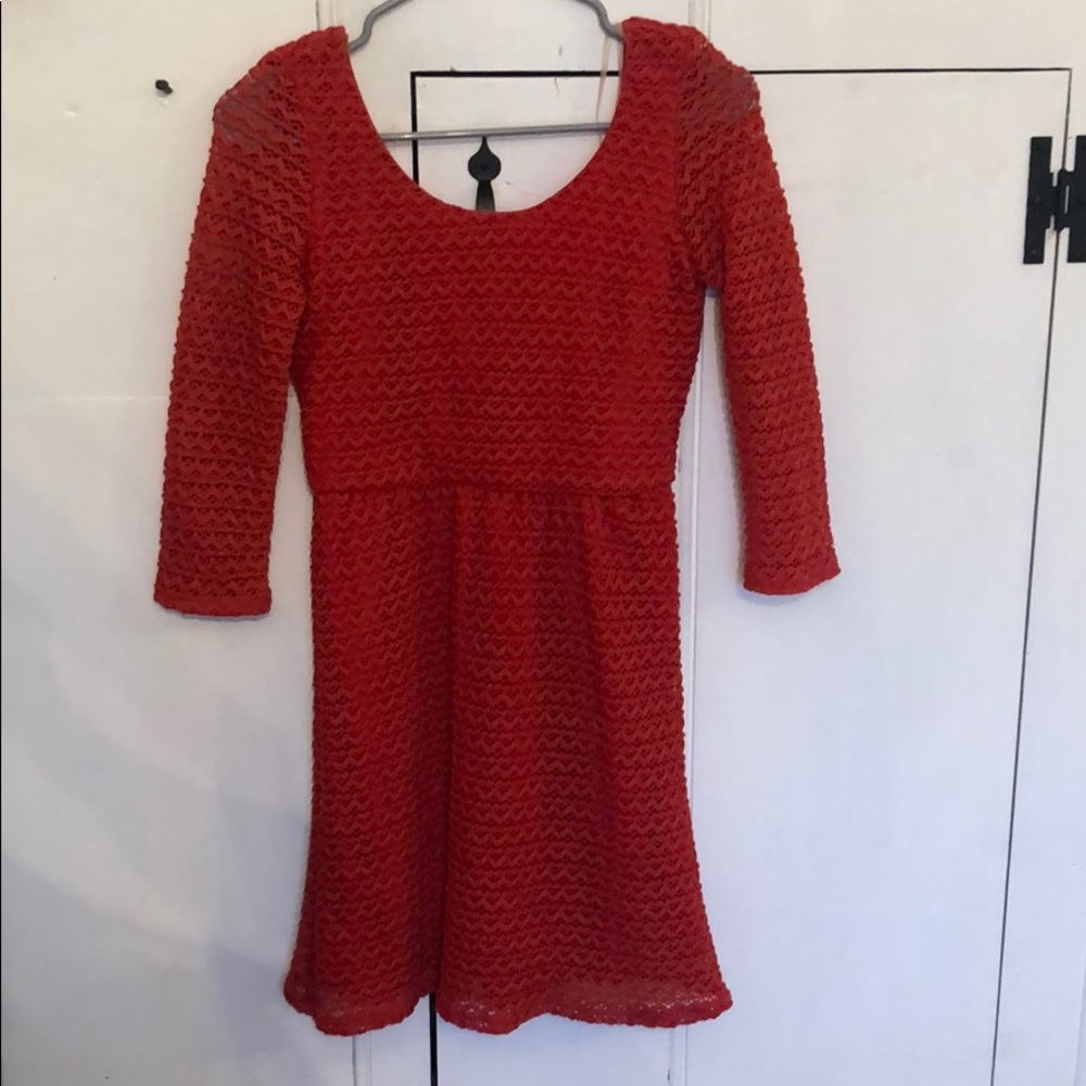 Burnt orange summer dress